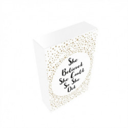 She Believed She Could So She Did: 52 Beautiful Cards of Inspiring Quotes and Empowering Affirmations