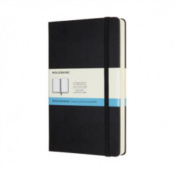 Moleskine Expanded Large Dotted Hardcover Notebook: Black: Black