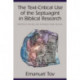 The Text-Critical Use of the Septuagint in Biblical Research