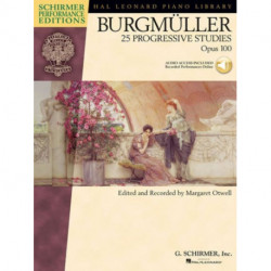 Burgmuller - 25 Progressive Studies, Opus 100: Schirmer Performance Editions