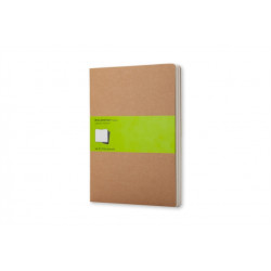 Moleskine Plain Cahier Xl - Kraft Cover (3 Set)