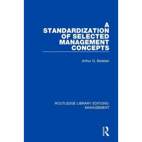 A Standardization of Selected Management Concepts