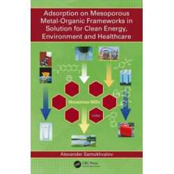 Adsorption on Mesoporous Metal-Organic Frameworks in Solution for Clean Energy, Environment and Healthcare