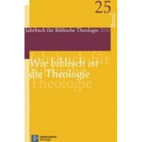 Jahrbuch fA"r Biblische Theologie