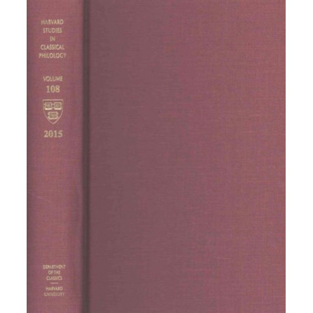 Harvard Studies in Classical Philology, Volume 108