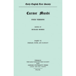 Cursor Mundi: Vol. VI Preface etc