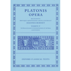 Plato Opera Vol. V: (Minos, Leges- Ep., Epp., Deff., Spuria)