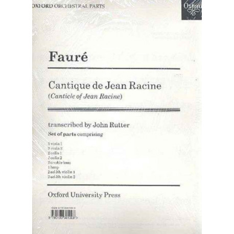 Cantique de Jean Racine: Set of Parts (Contains 2 of Each String Part, 1 Harp Part