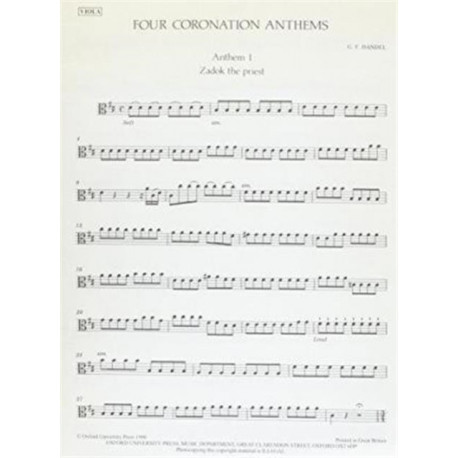Four Coronation Anthems