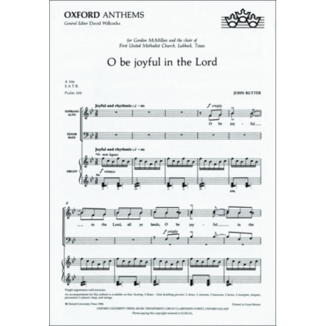 O be joyful in the Lord