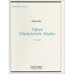 Fifteen Characteristic Studies for Viola: Paperback