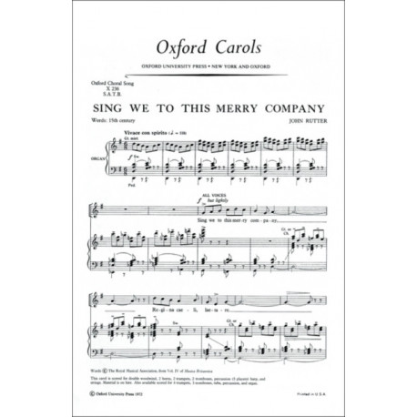 Sing we to this merry company