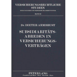 Subsidiaritaetsabreden in Versicherungsvertraegen