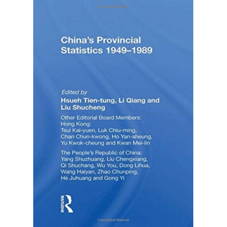 China's Provincial Statistics, 1949-1989