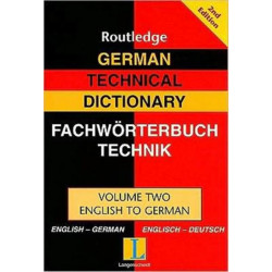 German Technical Dictionary (Volume 2)