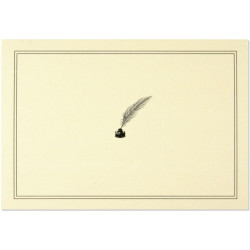 Note Card Quill Pen & Ink