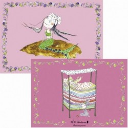 H.C. Andersen dækkeservietter: Prinsesse på ærten/Den lille havfrue