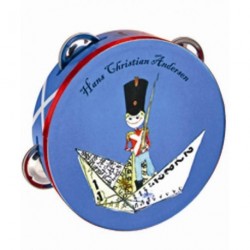 H.C. Andersen tambourine med tinsoldat motiv