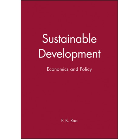 Sustainable Development: Economics and Policy