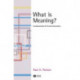 What is Meaning?: Fundamentals of Formal Semantics