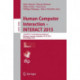 Human-Computer Interaction – INTERACT 2015: 15th IFIP TC 13 International Conference, Bamberg, Germany, September 14-18, 2015, Proceedings, Part I