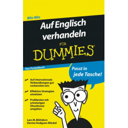 Auf Englisch verhandeln fur Dummies Das Pocketbuch