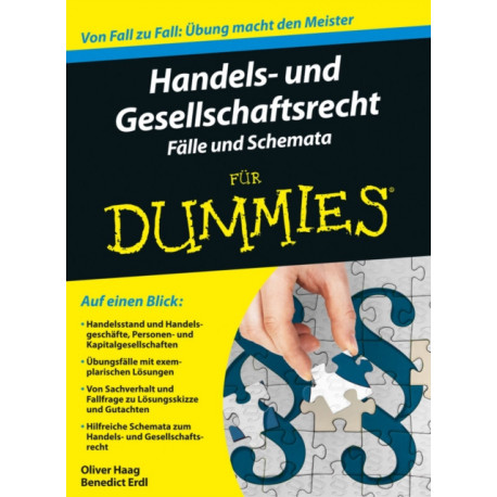 Handels- und Gesellschaftsrecht Falbearbeitung und Schemata fur Dummies