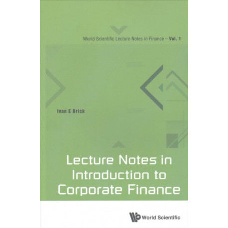 Lecture Notes In Introduction To Corporate Finance