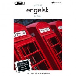 Britisk engelsk begynder- og parlørkursus USB & download