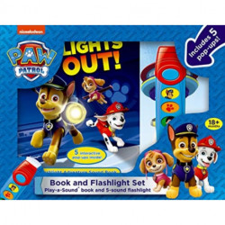 Nickelodeon PAW Patrol: Lights Out! Book and 5-Sound Flashlight Set
