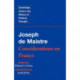Maistre: Considerations on France