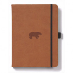 Dingbats A5+ Wildlife Brown Bear Notebook - Lined