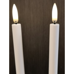 UYUNI LED 2-pak Juletræslys m. 3D flamme