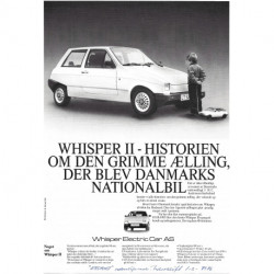 Elbilen Whisper, Danmarks Nationalbil: Bilen som startede 2. revolution af elbilerne