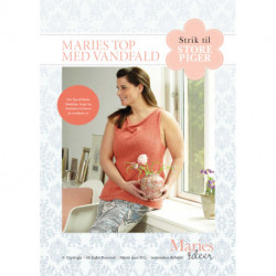 Strikkeopskrift - Maries top med vandfald