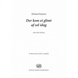Der kom et glimt af sol i dag (Version for lige stemmer)