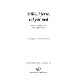 Stille hjerte, sol går ned