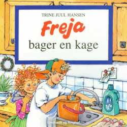 Freja bager en kage