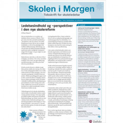 Skolen i Morgen. Nr. 1. September 2014. 18. årgang. Tema: Skoleledelse i en reformtid