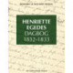 Henriette Egedes Dagbog 1832-1833