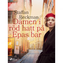 Damen i röd hatt på Epas bar