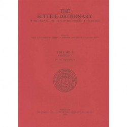 Hittite Dictionary of the Oriental Institute of the University of Chicago Volume S, fascicle 1 (sa- to saptamenzu)