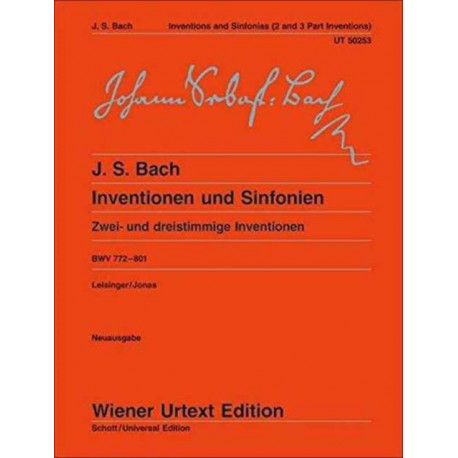 Inventions And Sinfonias BWV 772-801: Zwei- Und Dreistimmige Inventionen