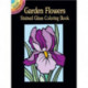 Mini Garden Flowers Stained Glass Coloring Book