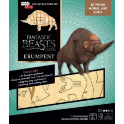 IncrediBuilds: Fantastic Beasts and Where to Find Them: Erumpent Book and 3D Wood Model