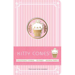 Kitty Cones Ruled Pocket Journal