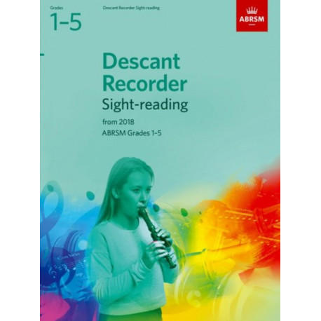 Descant Recorder Sight-Reading Tests, ABRSM Grades 1-5: from 2018
