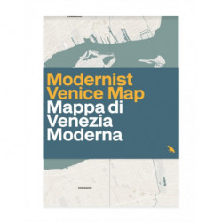 Modern Venice Map: Guide to 20th Century Architecture in Venice, Italy