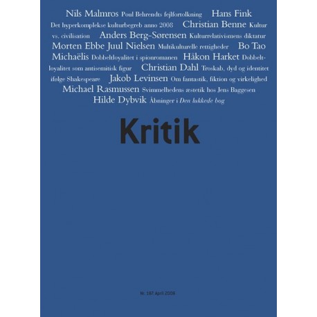 Kritik 41. årgang, nr. 187
