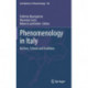 Phenomenology in Italy: Authors, Schools and Traditions